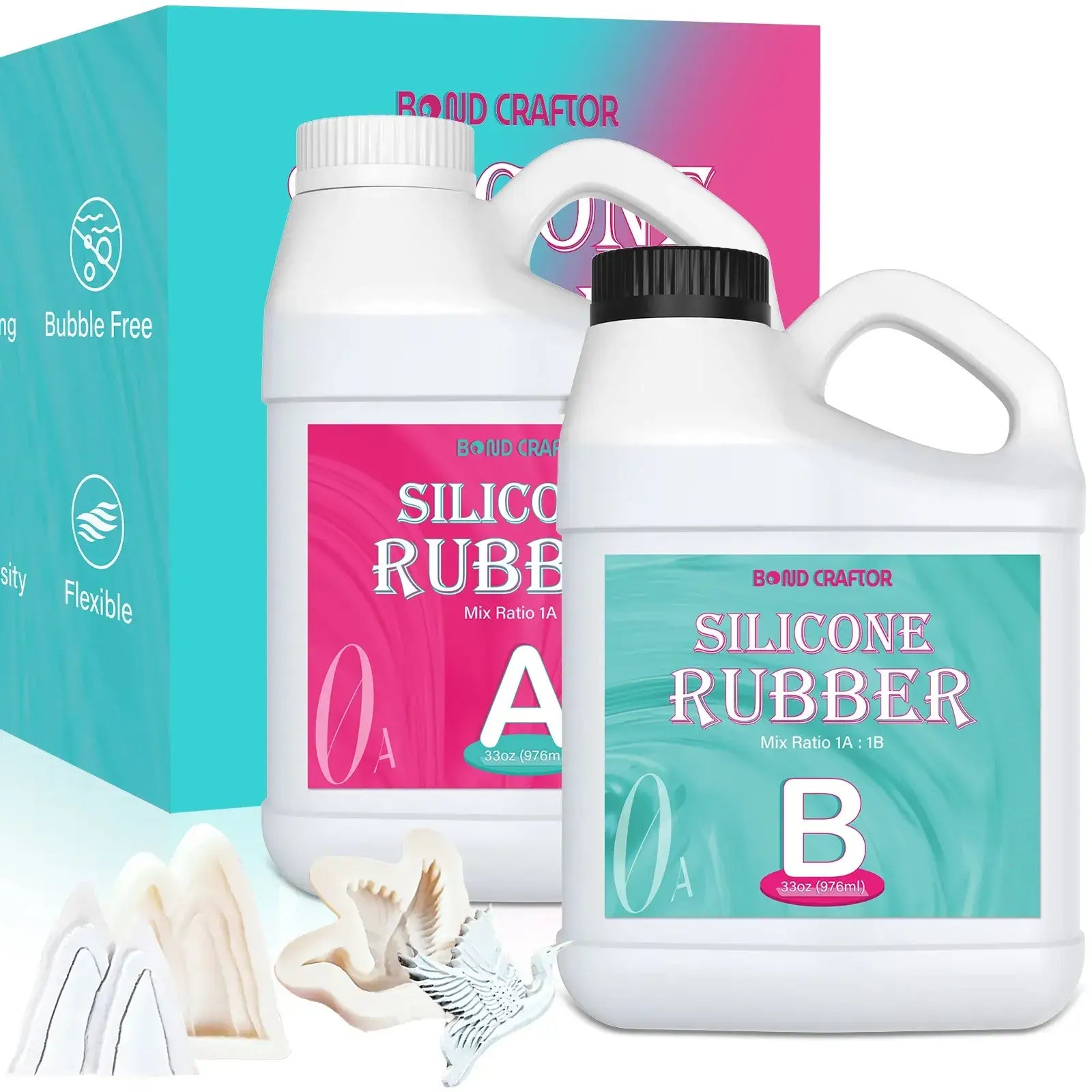 64oz liquid silicone rubber for mold making