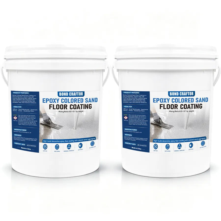 Self-Leveling Quartz Epoxy Sand Floor Coating Kit – 18 kg