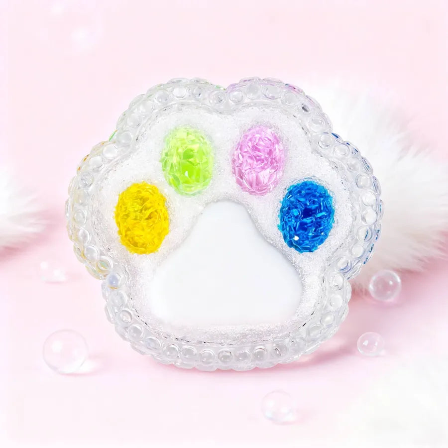 5.9" Cat Paw Silicone Resin Mold - Large Crystal Texture Epoxy Mold