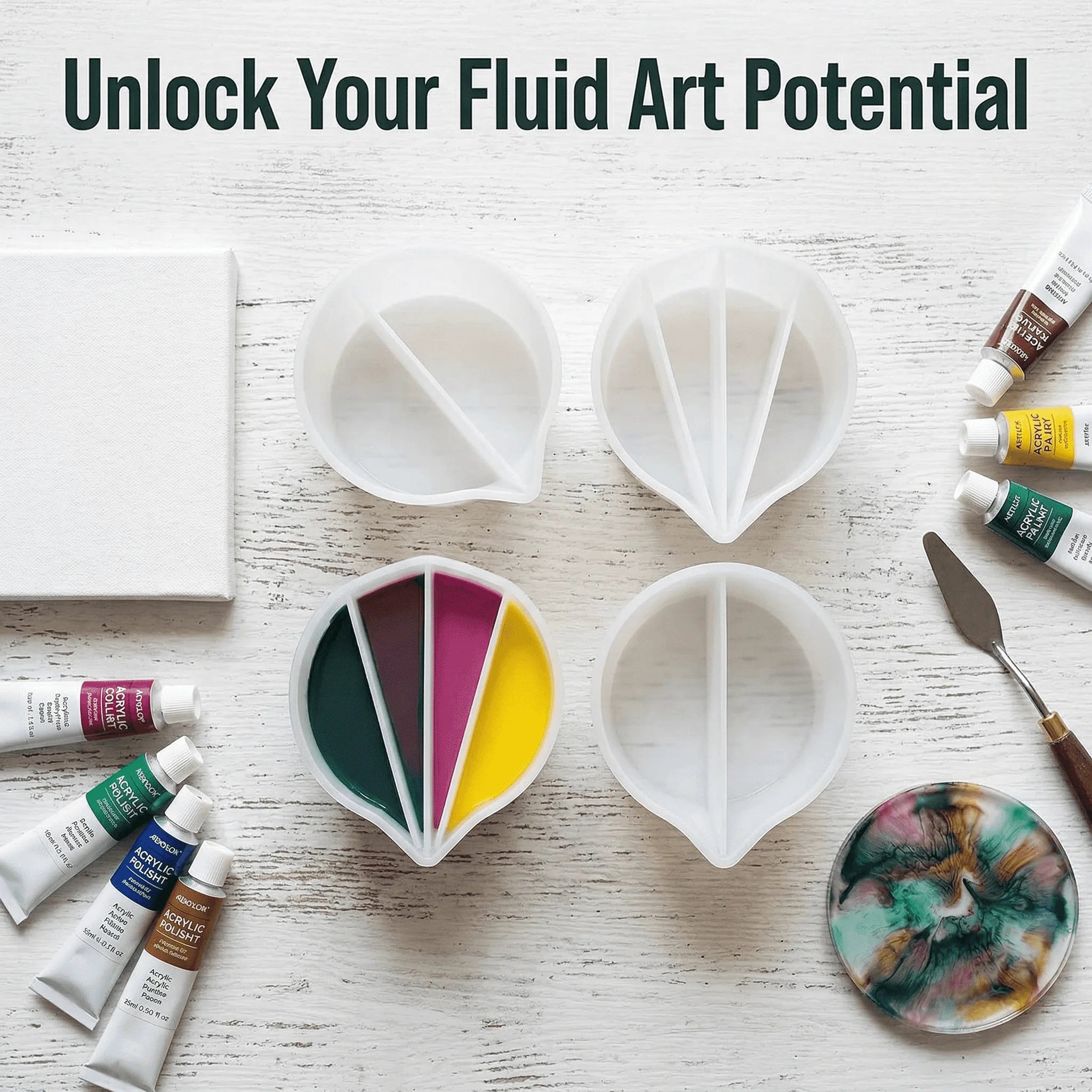 Silicone Split Cups with 3-6Channels