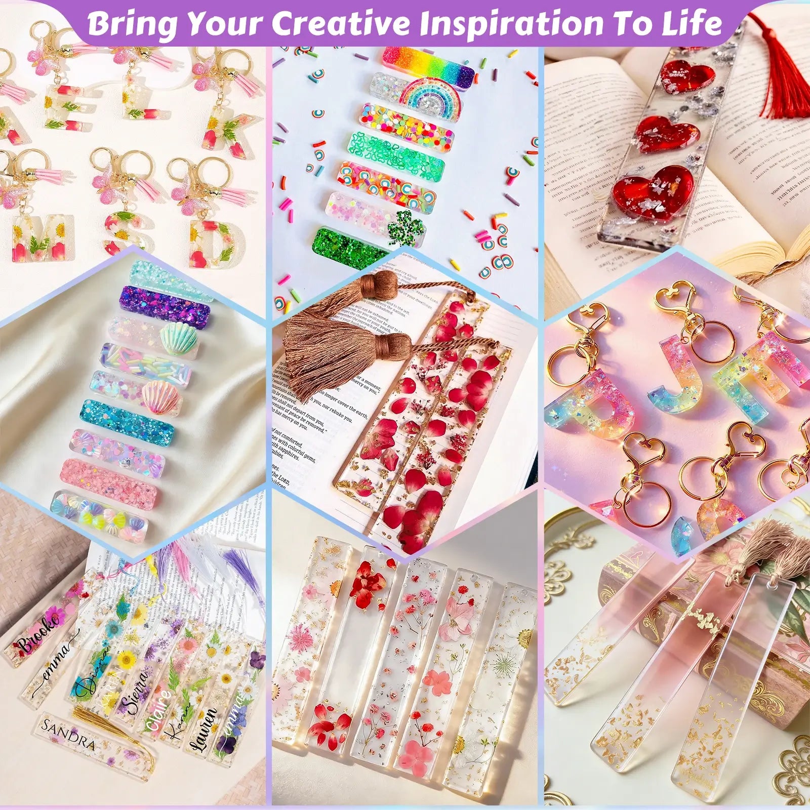 UV Resin Kits for Beginners | Jewelry Set with Lamp - Bond Craftor