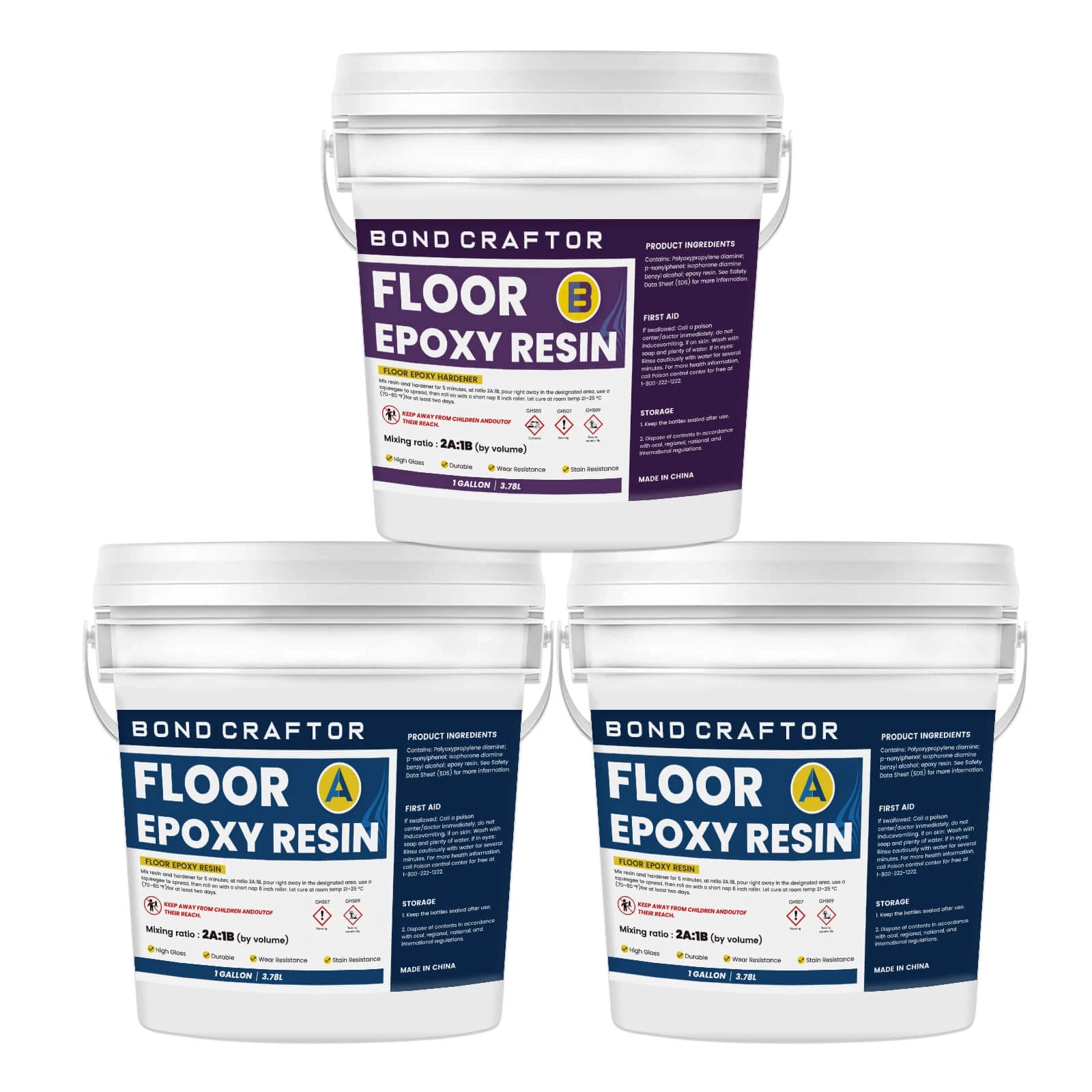 Clear Floor Epoxy Resin for Garages, Basements & Warehouses