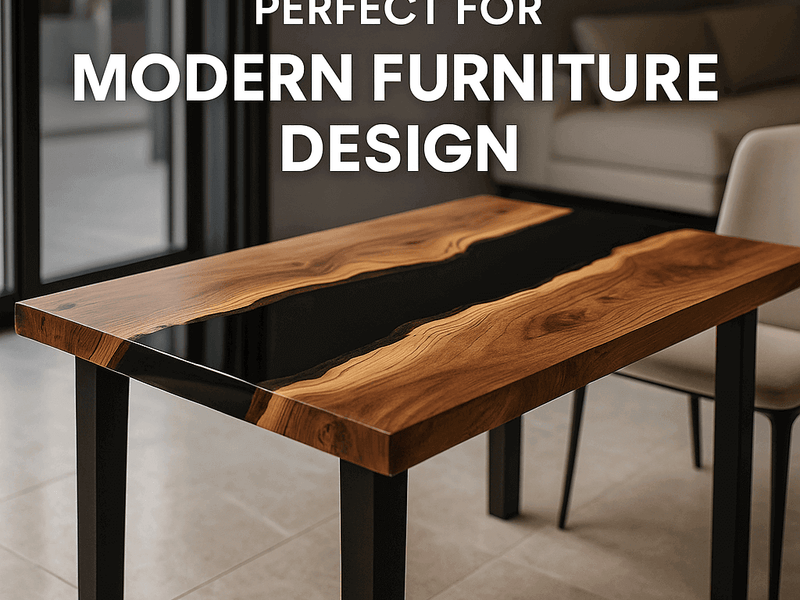 Why Black Epoxy Resin Is Perfect for Modern Furniture Design