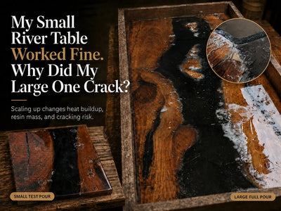 Why Did My Epoxy River Table Crack? 5 Data-Backed Reasons Large Pours Fail