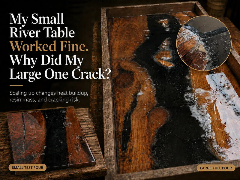 Why Did My Epoxy River Table Crack? 5 Data-Backed Reasons Large Pours Fail