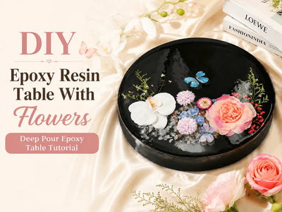 How To Preserve Flowers Forever - DIY Epoxy Resin Table Tutorial With Flowers