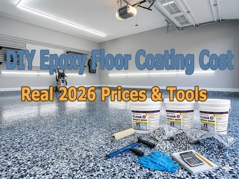 DIY Epoxy Floor Coating Cost — Real 2026 Prices &amp; Tools