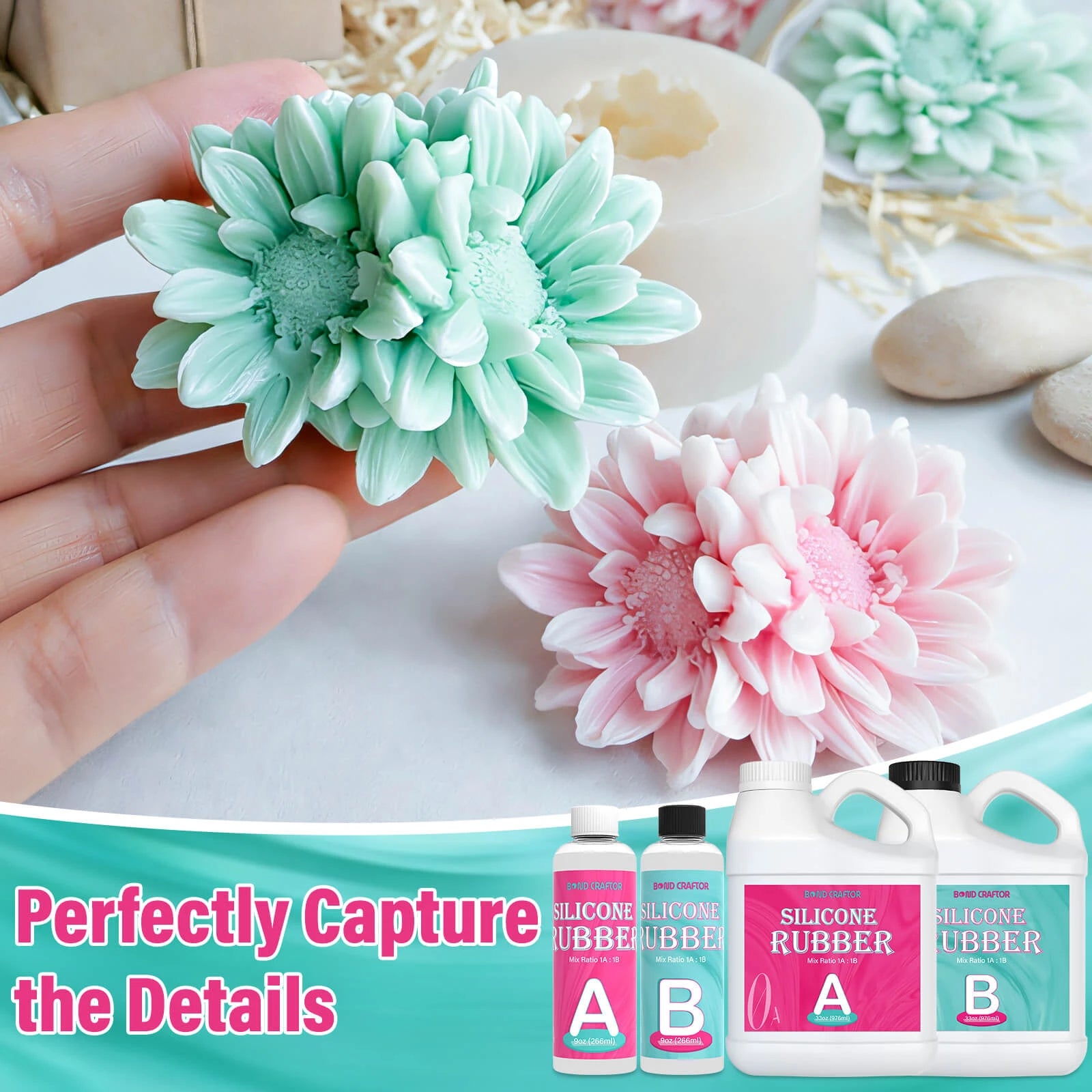 0A Liquid Silicone Rubber for Mold Making | 1:1 Mix Mold Making Kit