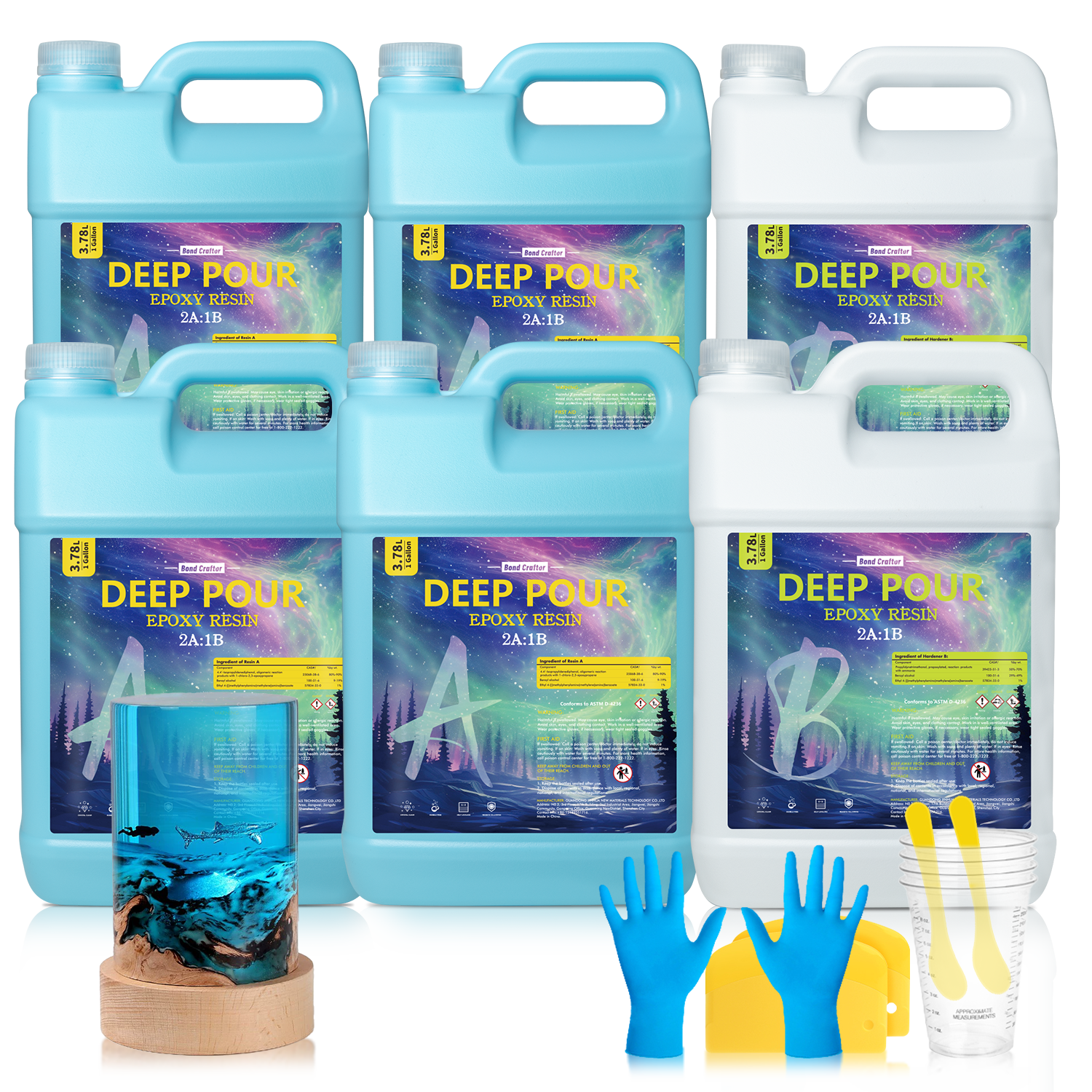 Deep Pour Epoxy Resin (2–4 Inch Casting)