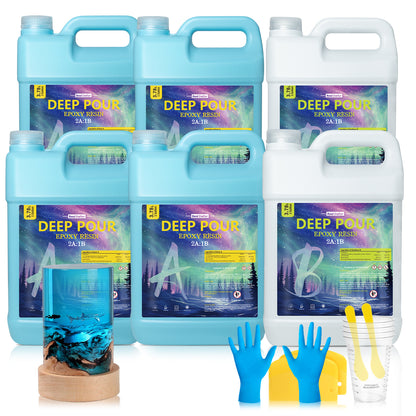 6 Gallon Deep Pour, Casting & Art | Clear Epoxy Resin Kit | Free Shipping