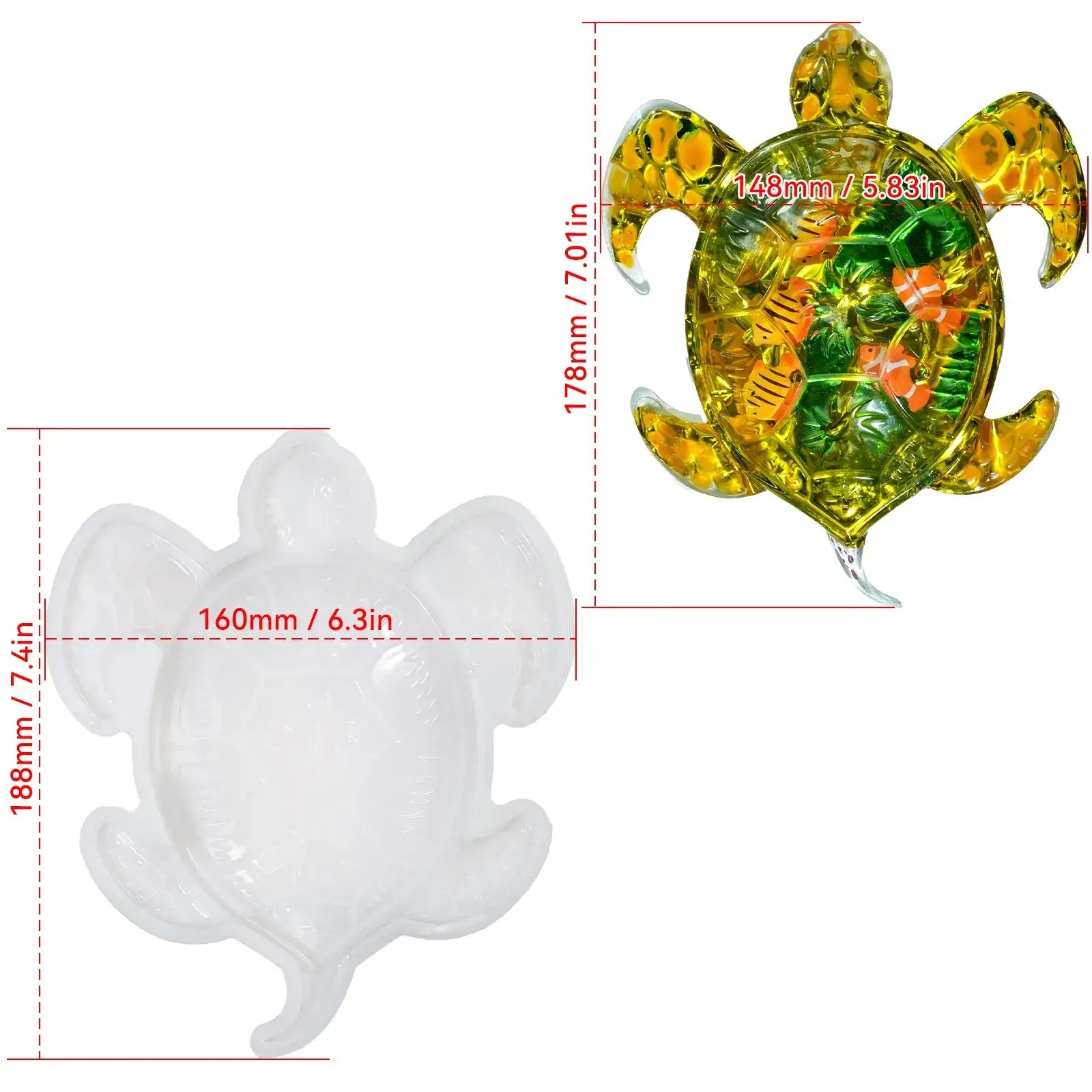 silicone turtle candy molds