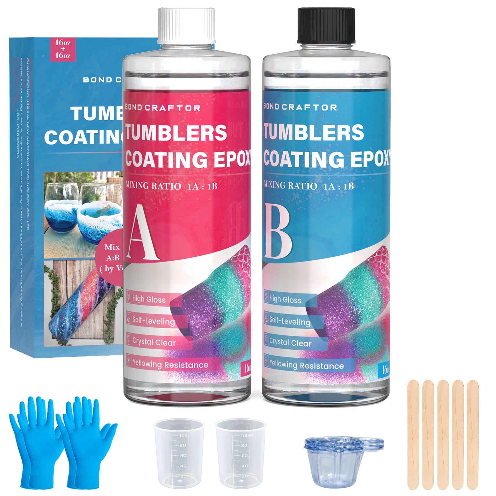 Tumbler Coating Epoxy Resin Kit (32oz)