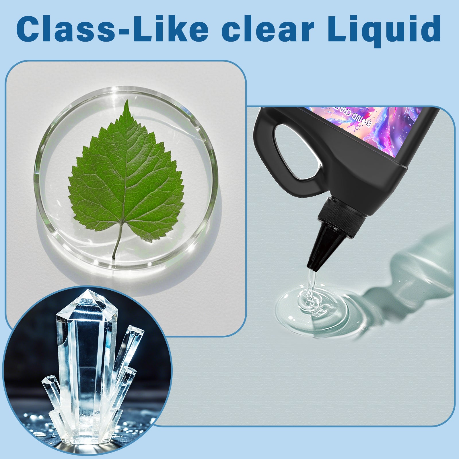 UV Resin 500g, Fast Curing Clear Epoxy Resin Kit Hard Type for Jewelry Making, Craft, DIY