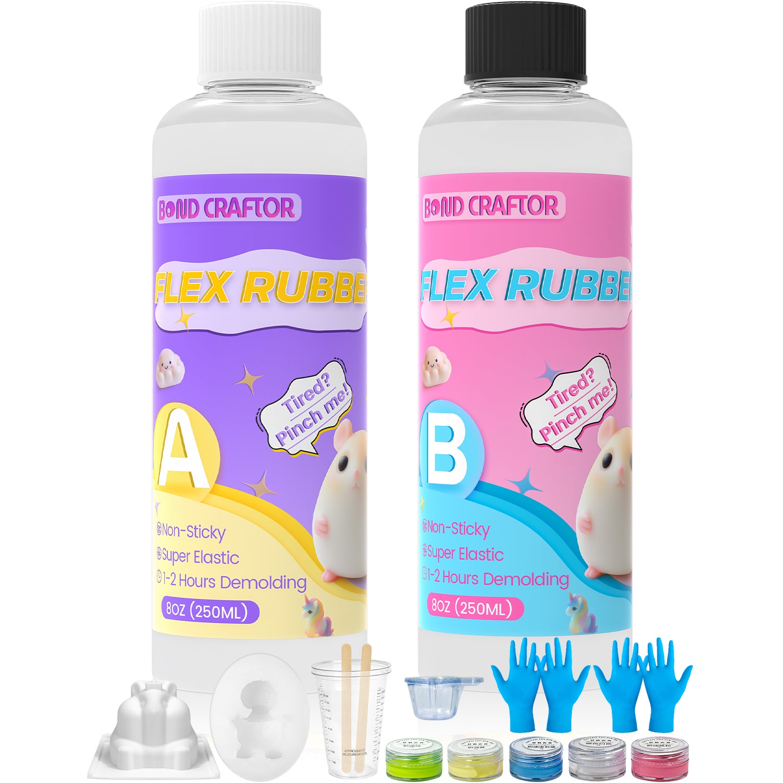 Taba Squishy Kit – 1:1 Liquid Silicone (16 oz Total)