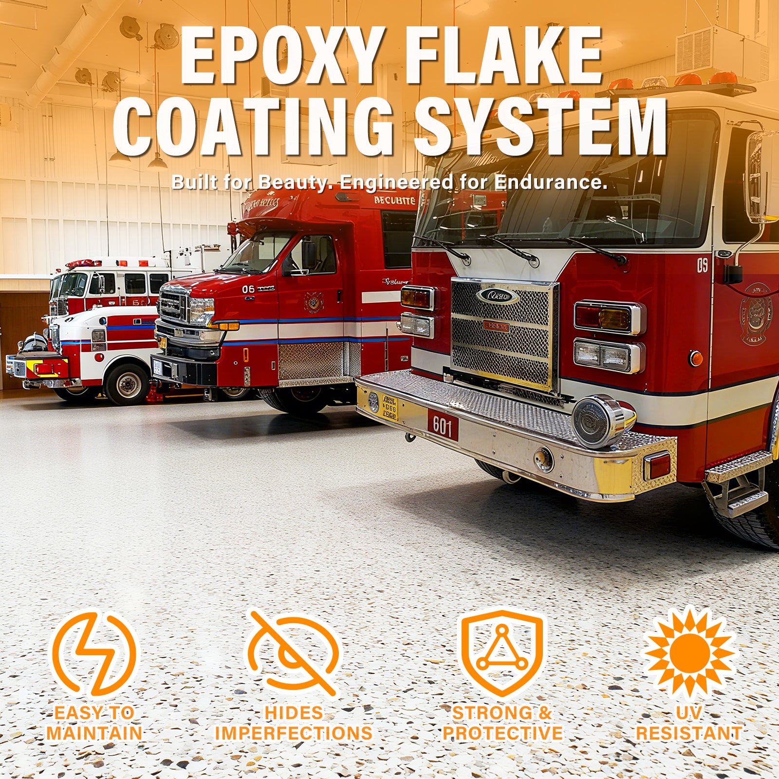 Flakes for Epoxy Resin Floor Coatings 1/4'' , 40 lbs | For Garage & Basement Floors