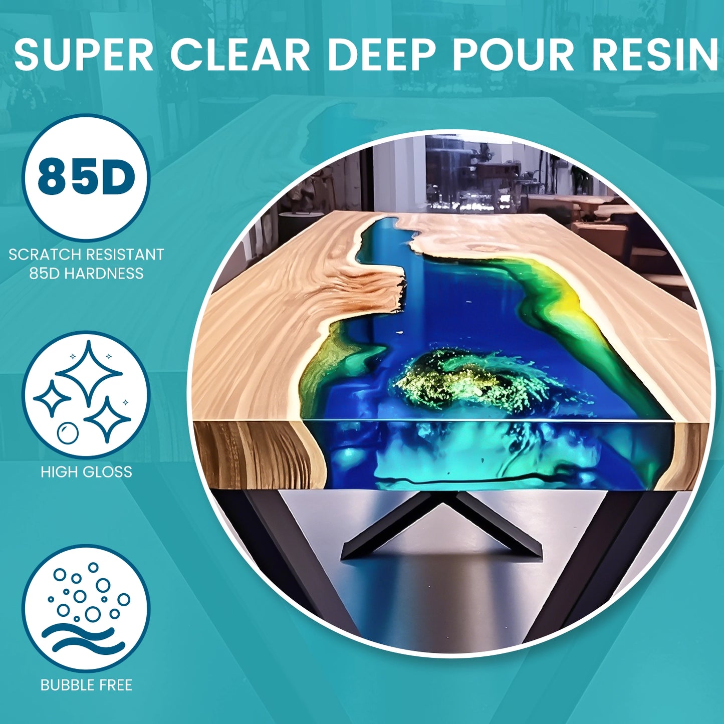 1.5 Gallon Deep Pour Epoxy Resin Kit-Clear Cast Epoxy Resin