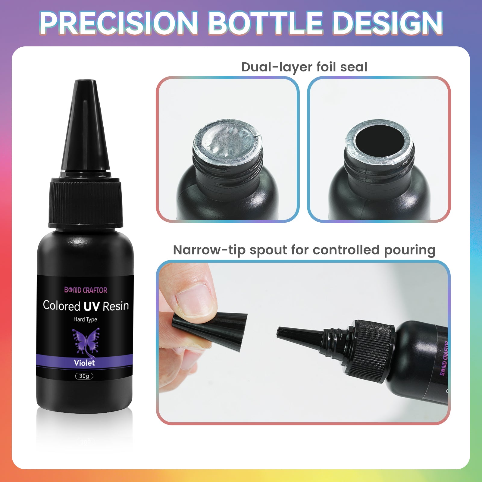 Opaque UV Resin Kit – 12 Colors, 30g Each