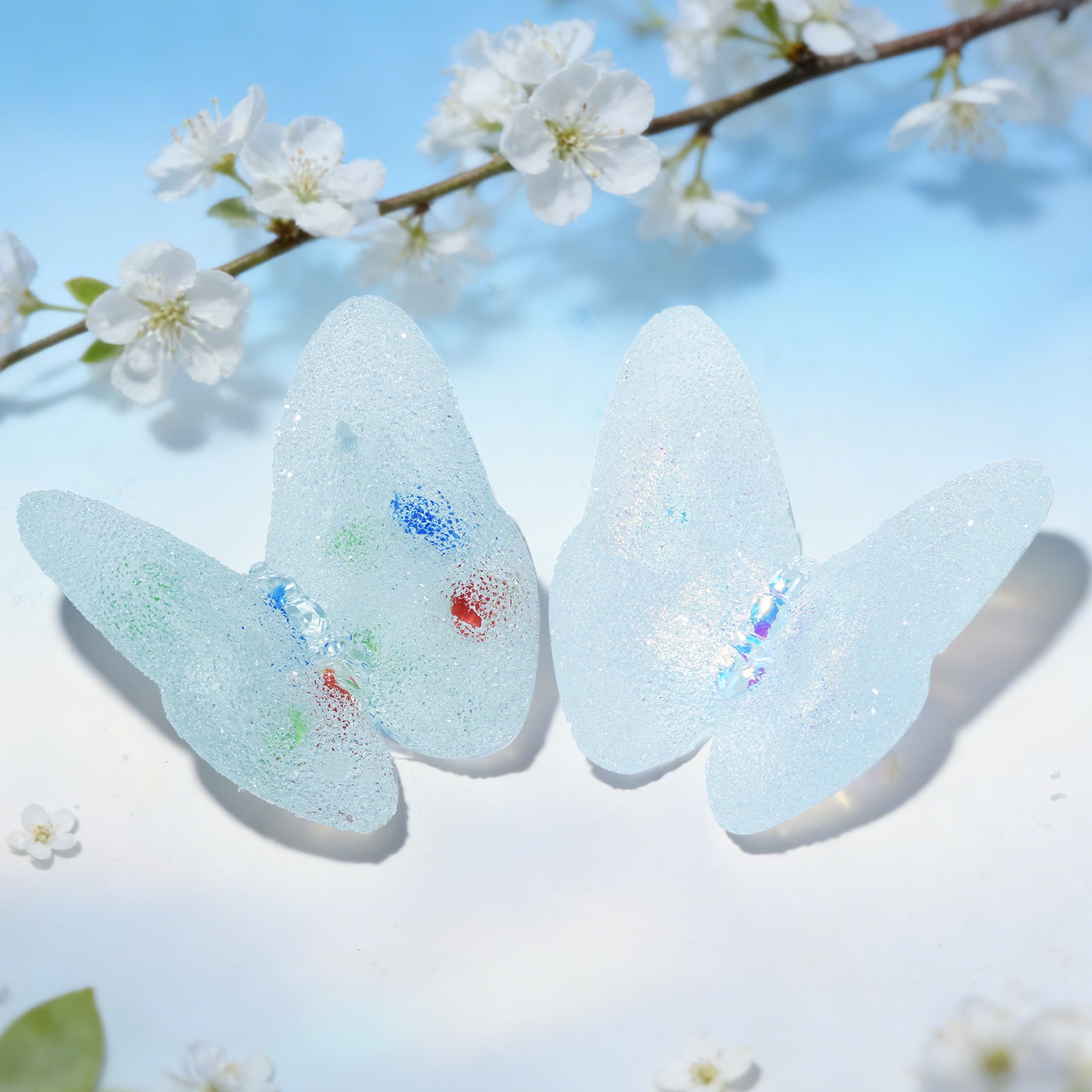 【Pre-Order | Ships in 7–14 Days】Diamond Faceted Silicone Molds for Epoxy Resin – Little Butterfly