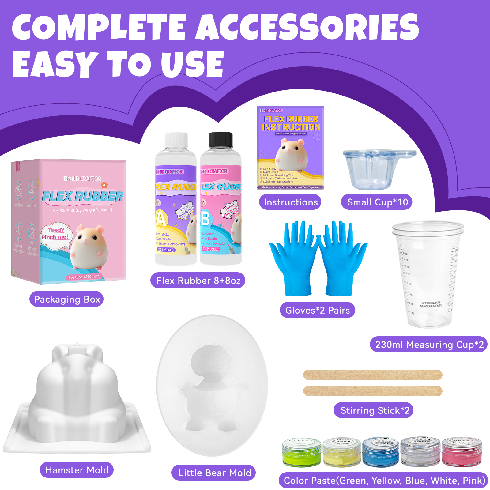 Taba Squishy Kit – 1:1 Liquid Silicone (16 oz Total)