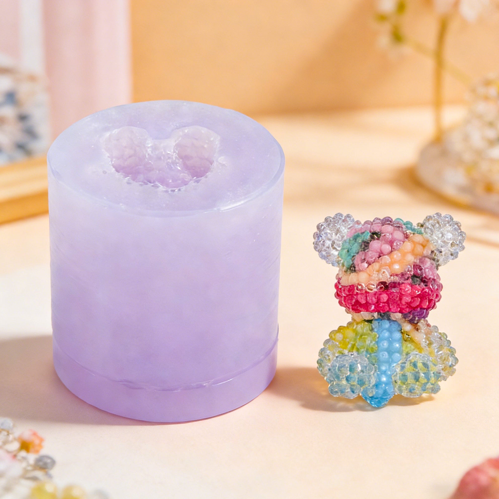 【Pre-Order | Ships in 7–14 Days】Diamond Faceted Silicone Molds for Epoxy Resin – Little Bear