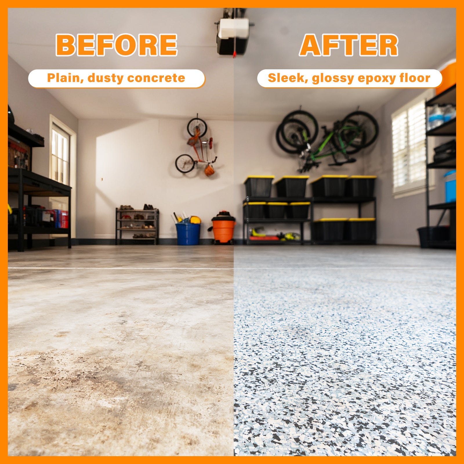 Flakes for Epoxy Resin Floor Coatings 1/4'' , 40 lbs | For Garage & Basement Floors