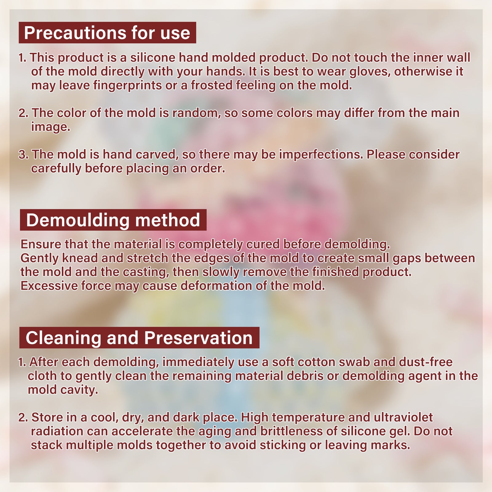 【Pre-Order | Ships in 7–14 Days】Diamond Faceted Silicone Molds for Epoxy Resin – Little Bear