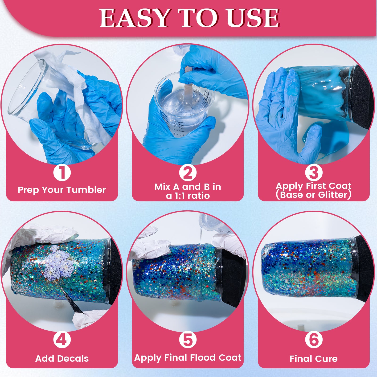 Tumbler Coating Epoxy Resin Kit (32oz)