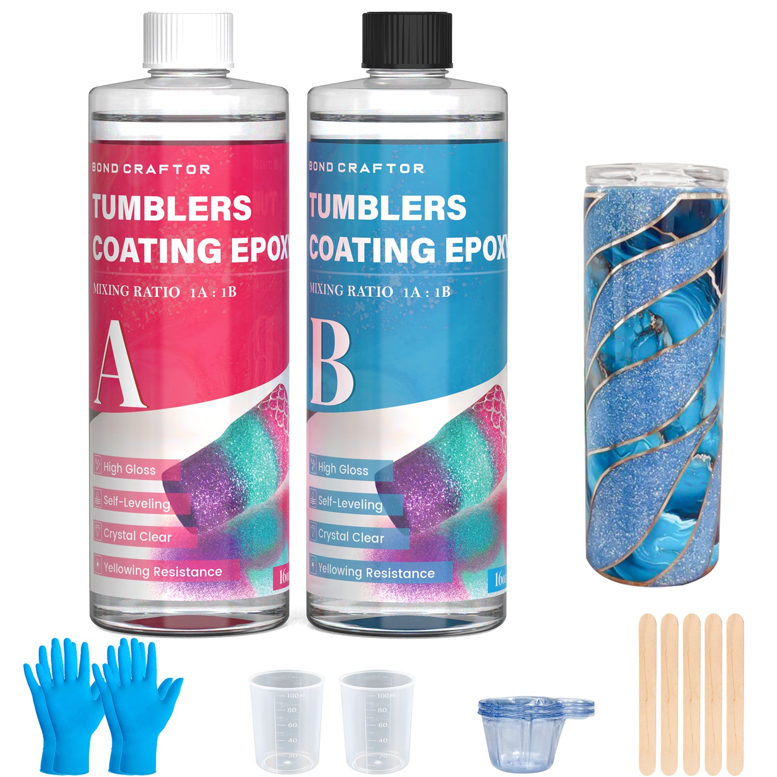 Tumbler Coating Epoxy Resin Kit (32oz)