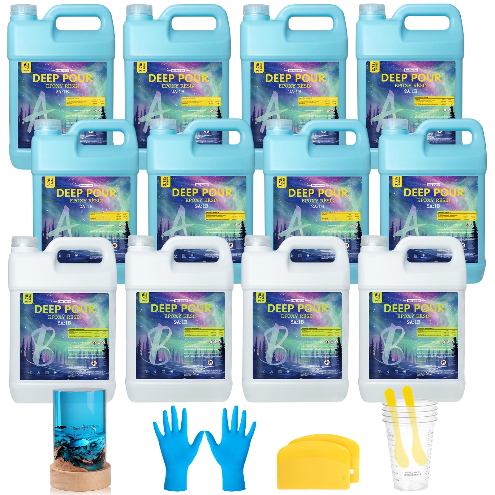 Deep Pour Epoxy Resin (2–4 Inch Casting)