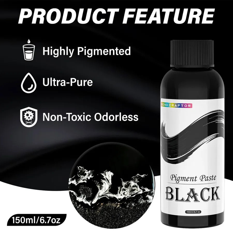 Black Epoxy Pigment Paste, 150ml