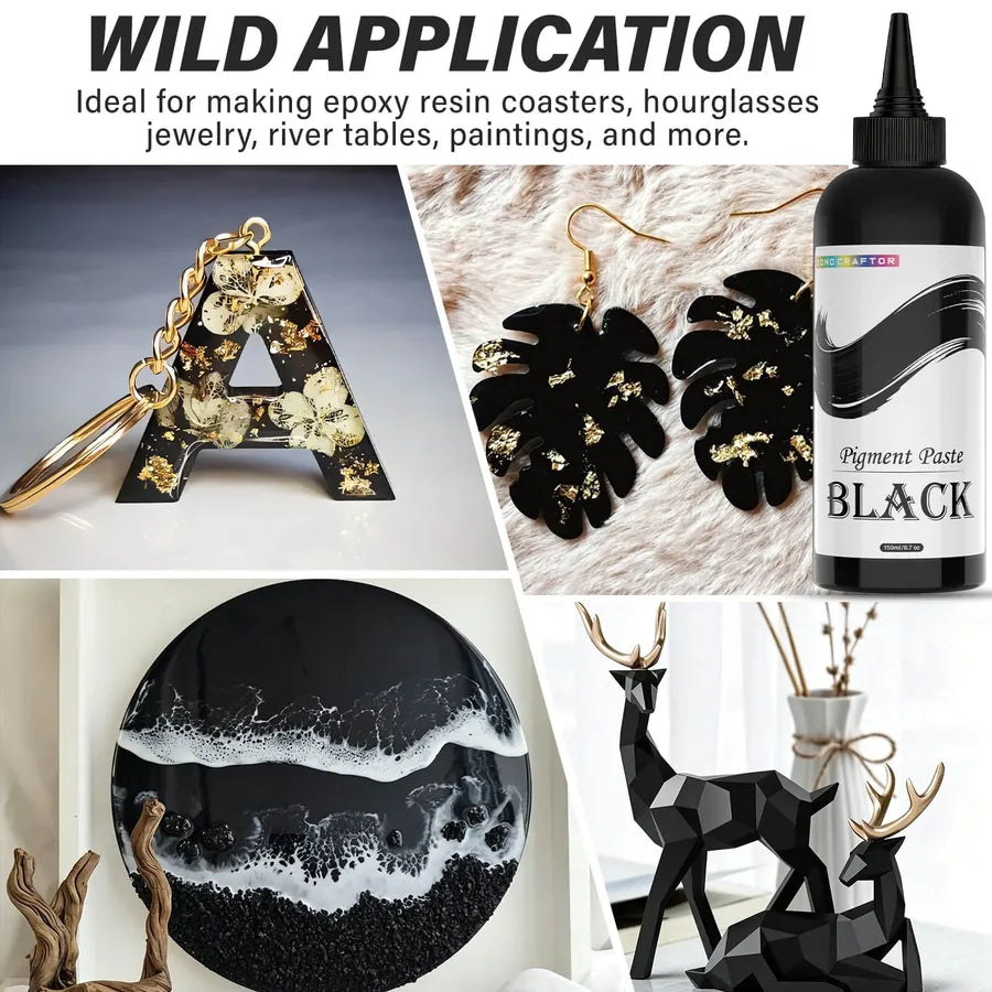 Black Epoxy Pigment Paste, 150ml