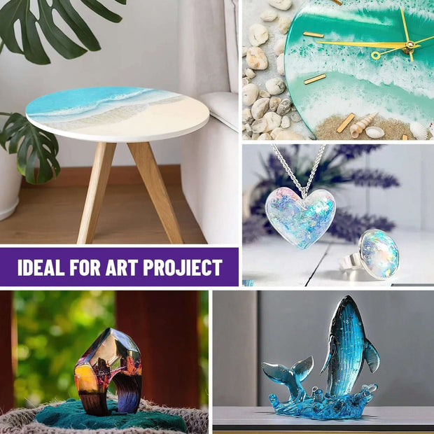 Epoxy Resins Crafting Kit - Crystal Clear, Bubble-Free | Resin Arts ...