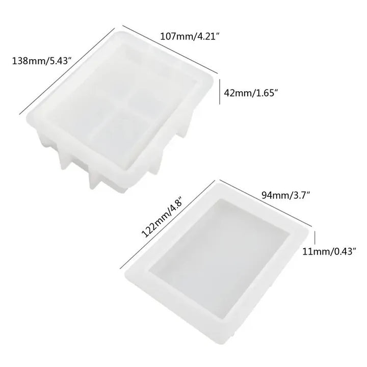 Book box silicone resin mold suitable for decoration