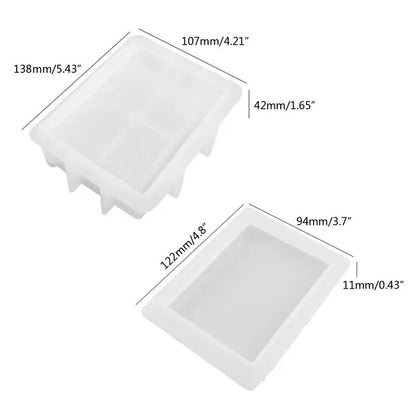 Book box silicone resin mold suitable for decoration