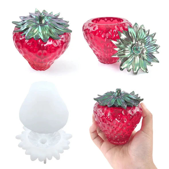 Strawberry Jar Silicone Resin Mold