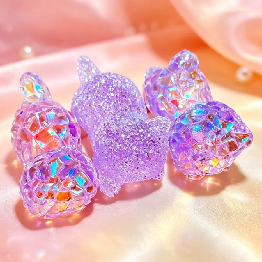 Three Cats Diamond-Cut Resin Mold for Jewelry Crafts