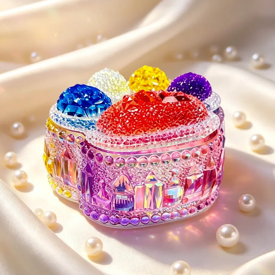 Cat Paw Diamond-Cut Trinket Jar Resin Mold