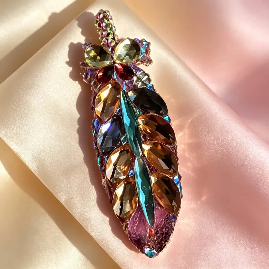 Feather Diamond-Cut Resin Mold for Jewelry Crafts