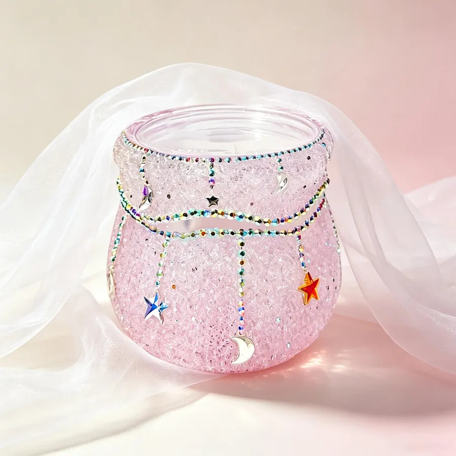 Stars & Moon Diamond-Cut Trinket Jar Resin Mold