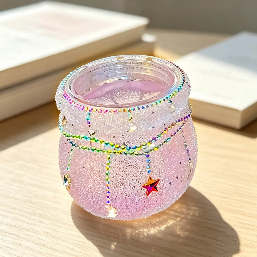 Stars & Moon Diamond-Cut Trinket Jar Resin Mold
