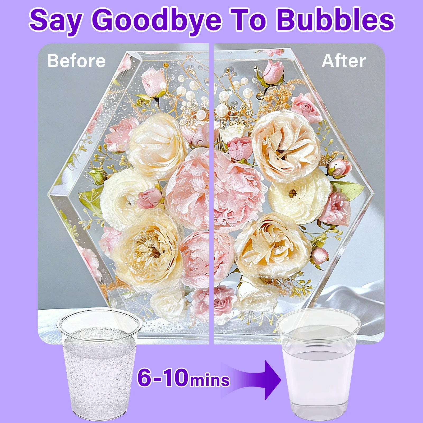 3.4L Resin Bubble Remover - 98 KPa Vacuum Pressure Vacuum Machine