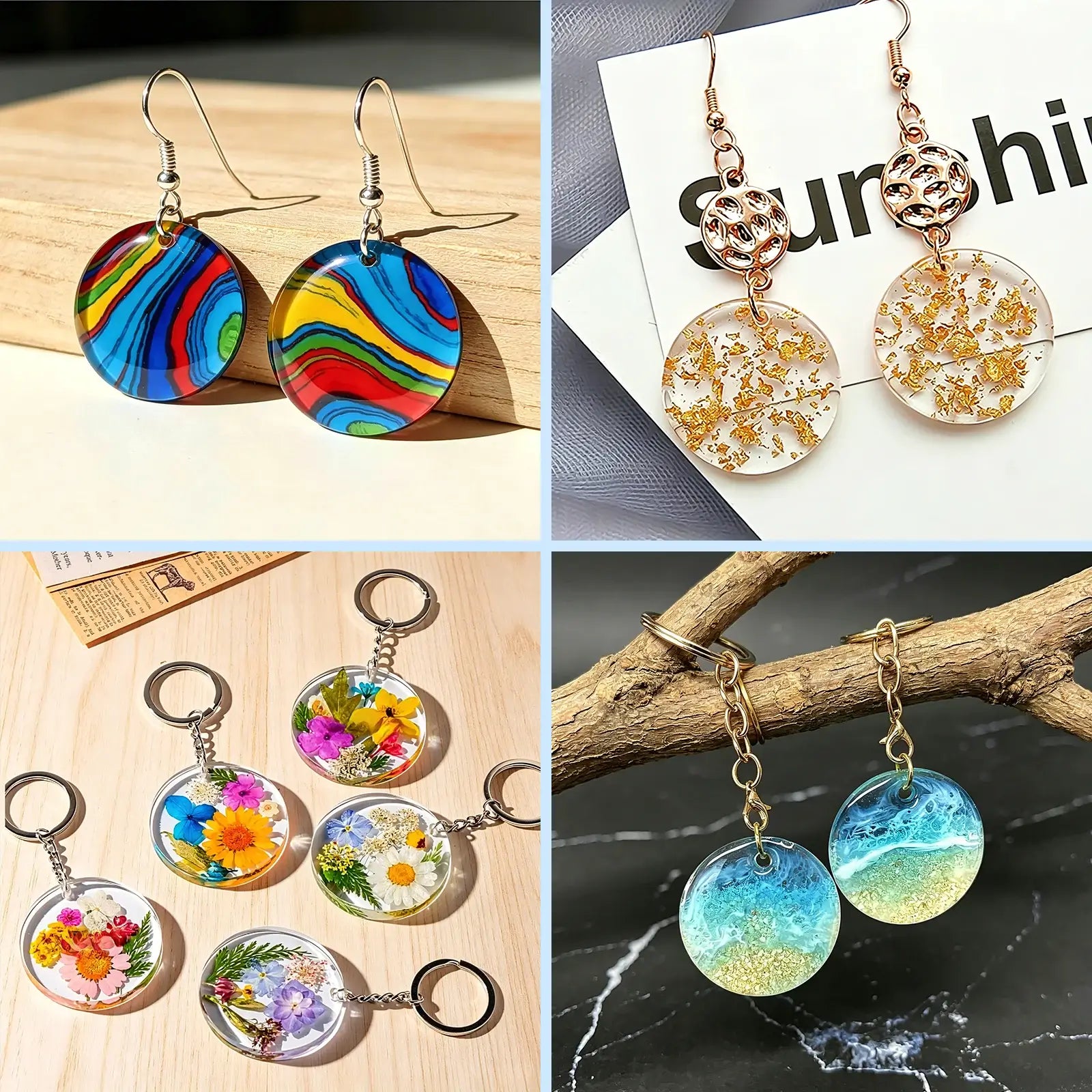 silicone shaped resin pendant molds