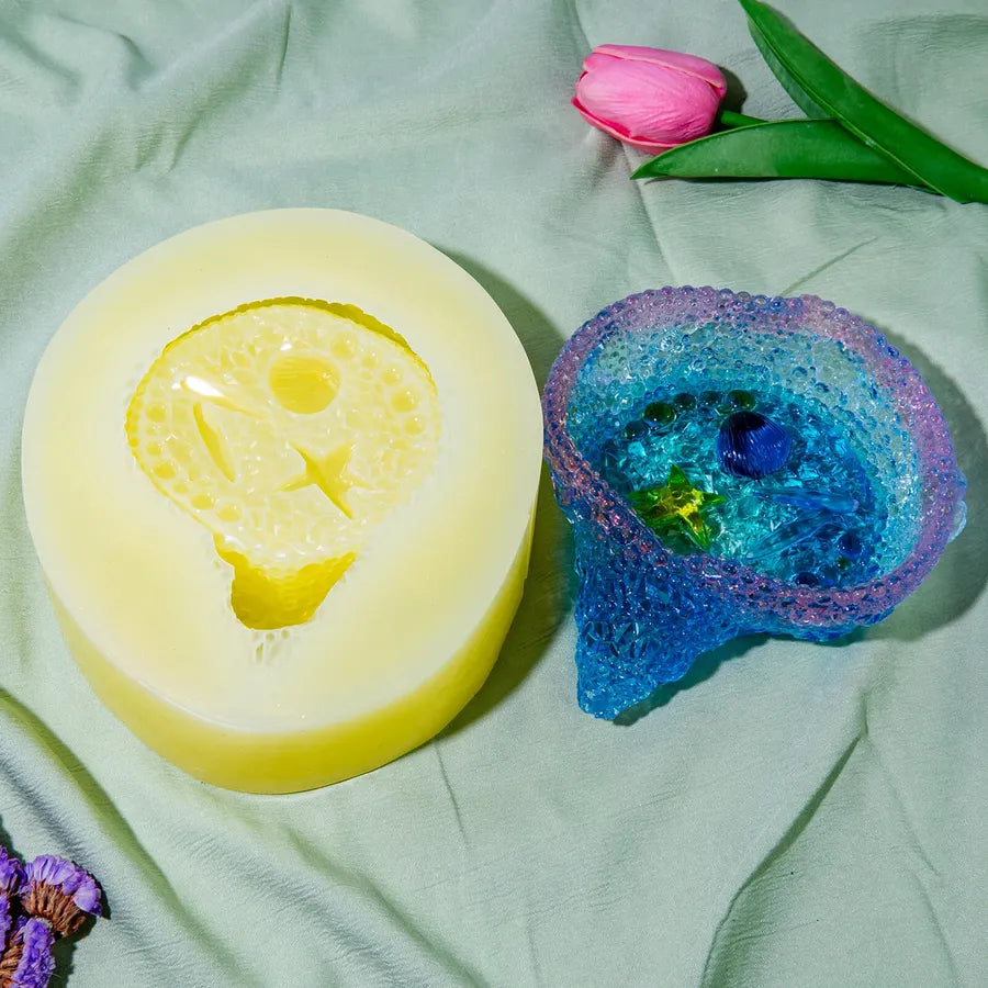 Conch Tray Silicone Resin Mold | Ocean Theme Conch & Starfish Epoxy Mold