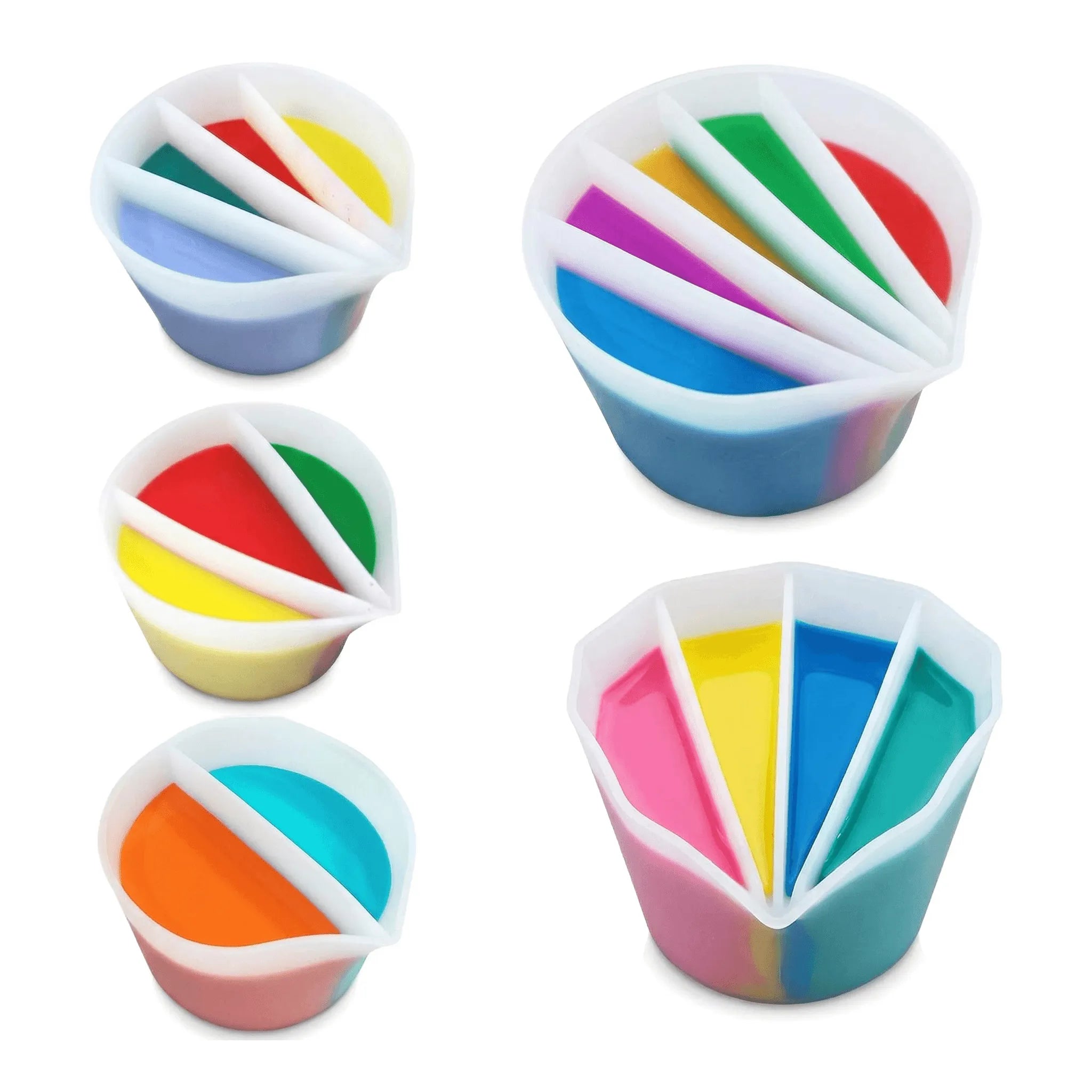 Silicone Split Cups with 3-6Channels