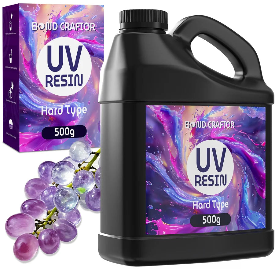 UV Resin 500g | Fast Curing and Non-Yellowing Clear UV Resin Kit