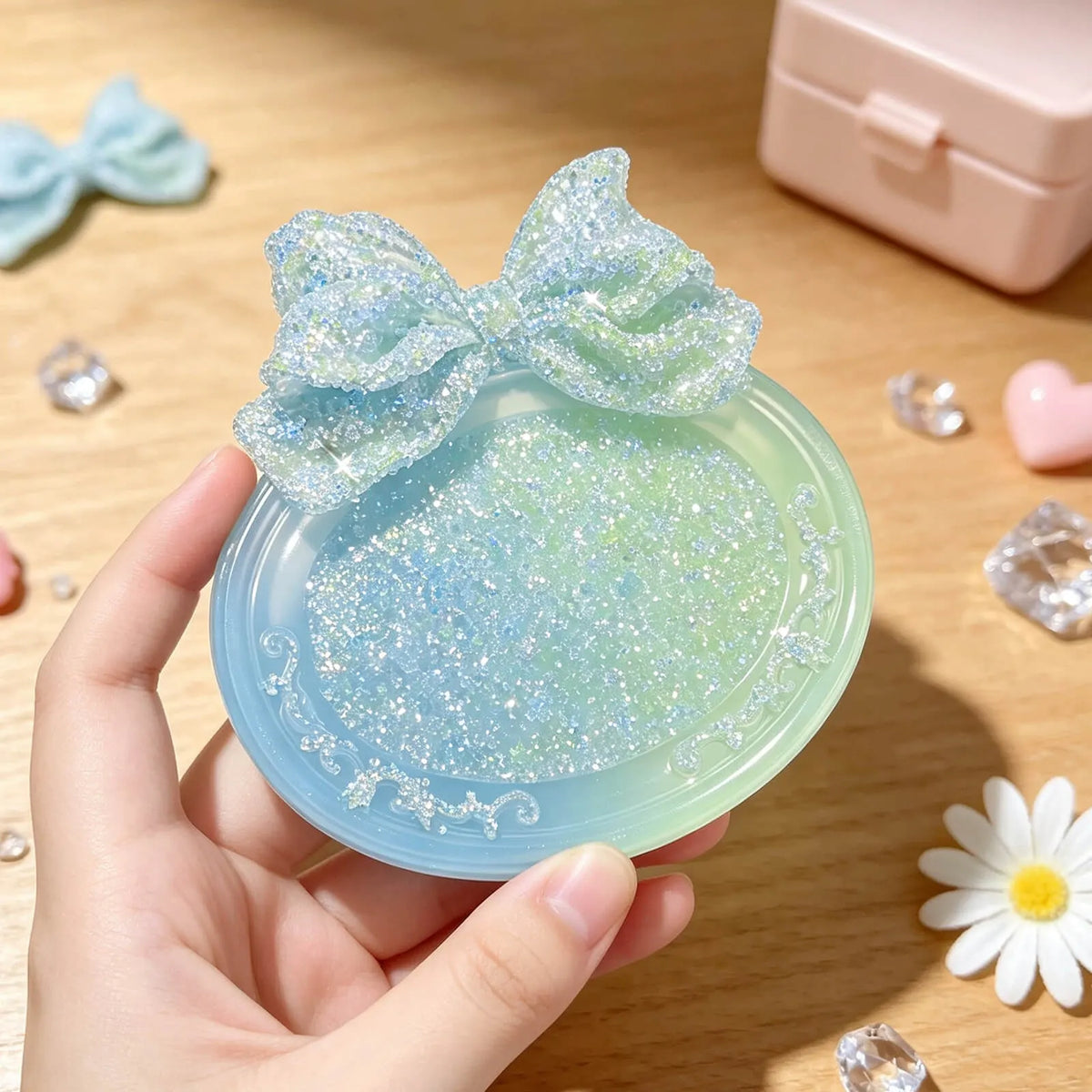 bow-knot-silicone-resin-mold-with-finished-trinket-dishes