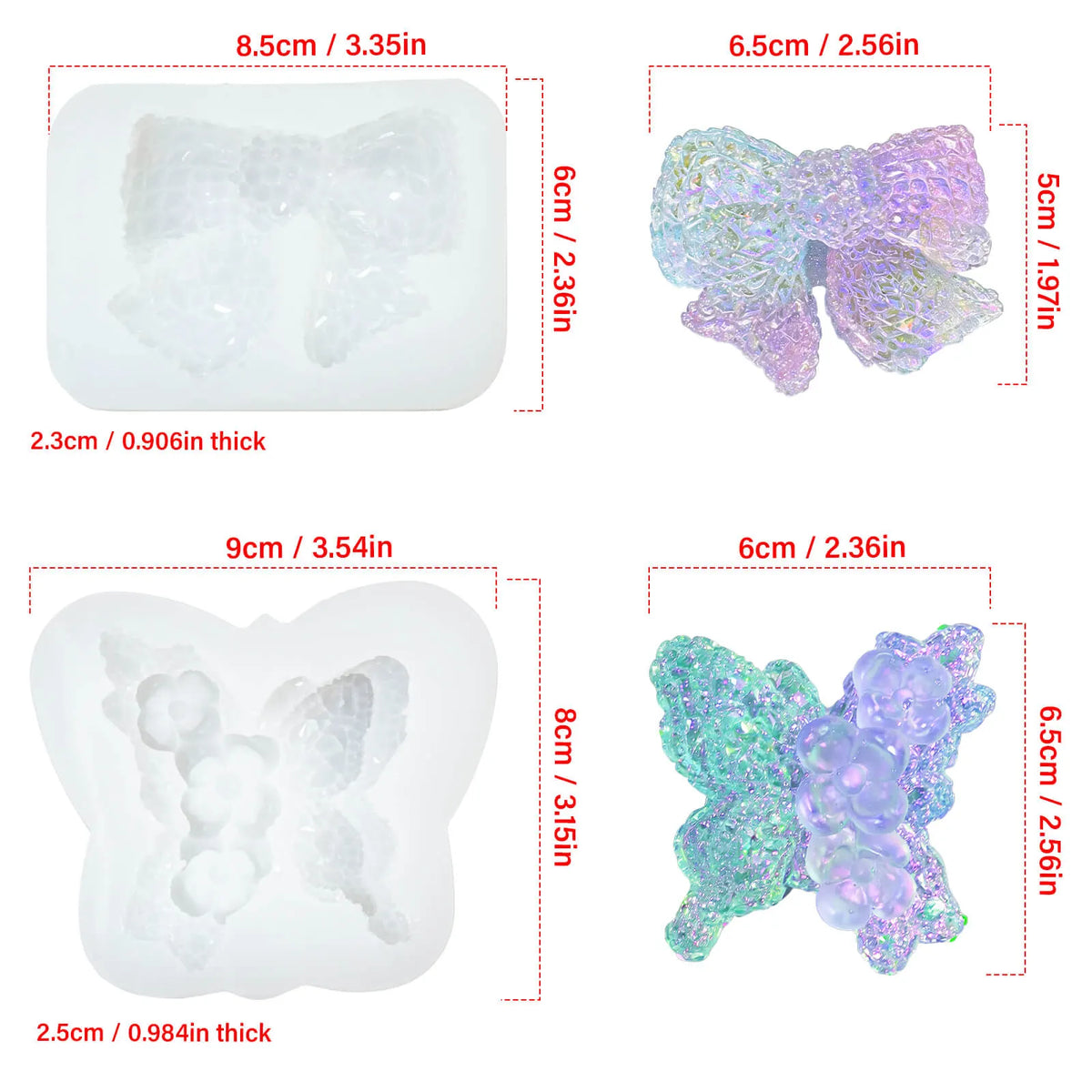 butterfly-silicone-molds-size-dimensions