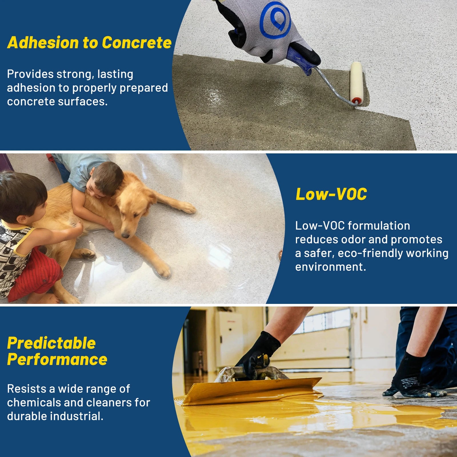 Bond Craftor clear floor epoxy kit - stain resistant wear resistant high gloss coating for driveways and workshops