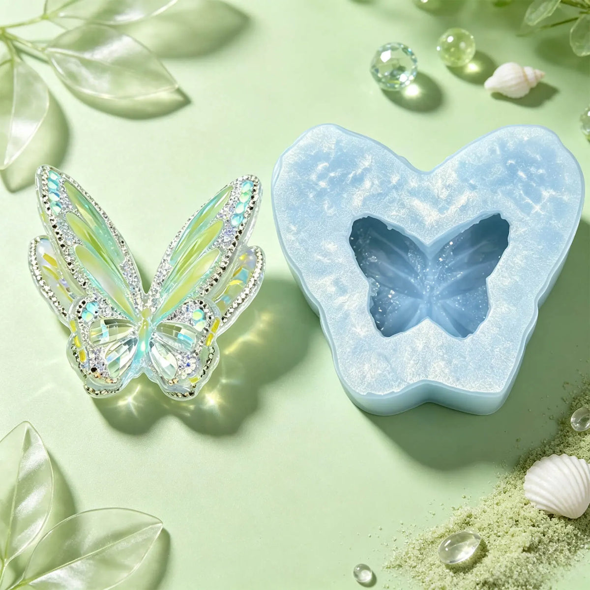 double-layer-butterfly-silicone-resin-mold
