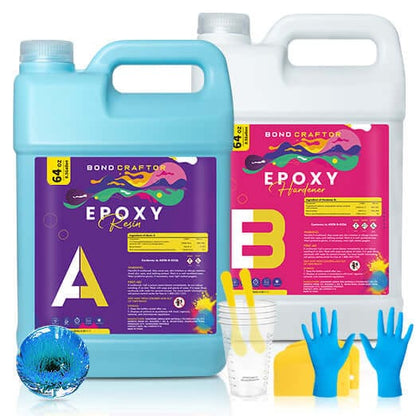 Bond Craftor Fast Cure Resin Bond Craftor Epoxy Resin Kit 1 Gallon - Epoxy resin 1:1 &amp; Clear